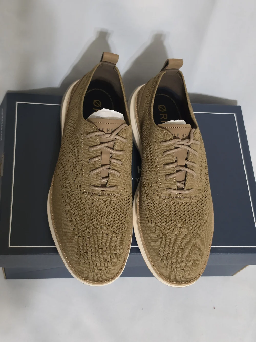 COLE HAAN ØriginalGrand Energyweave Stitchlite Wingtip Oxfords Men Size 9 (NWOT)